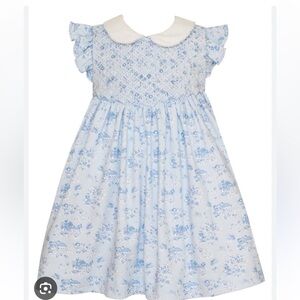 Petit Bebe smocked toile dress 2t